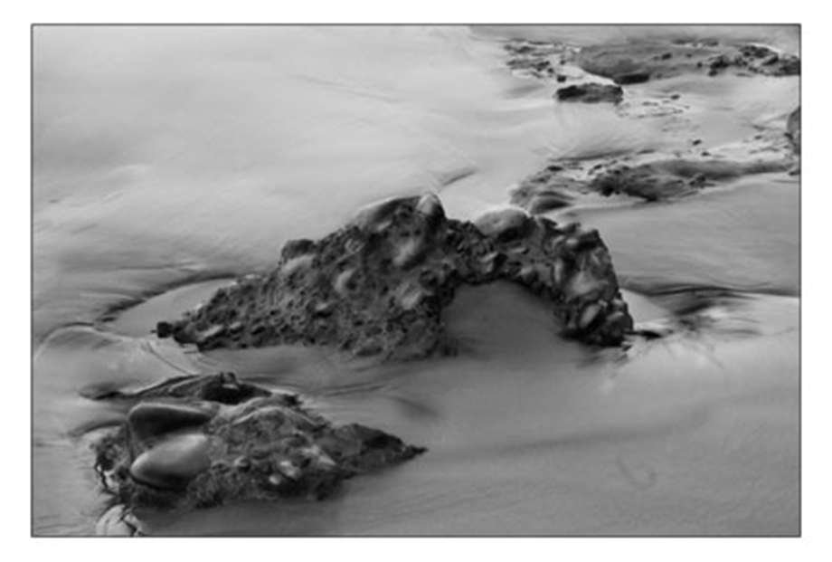 Black Rocks on the sand - Tenerife